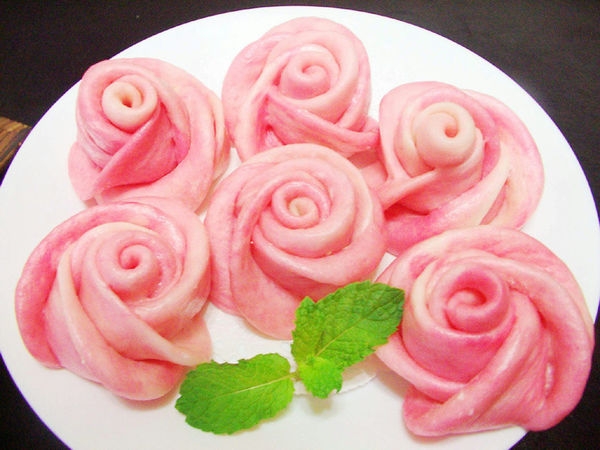 來點不一樣的~【玫瑰花造型饅頭】~歐巴桑的快樂廚房...