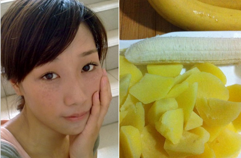 美女臉上長滿斑近乎毀容，就因為吃了香蕉配........