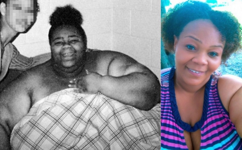 她躺在床上已經5年沒有起身了，重達450公斤的她成功甩肉22...