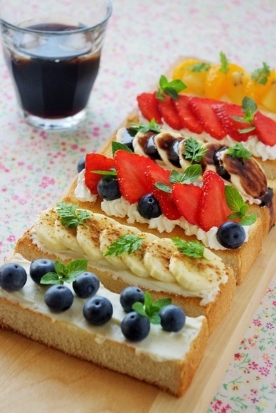 當早餐！水果單片三明治食譜① 首先是基本的製作方法♡