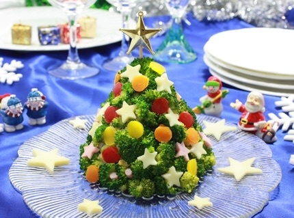 可愛的聖誕節變化菜單① 可以吃的聖誕樹♡