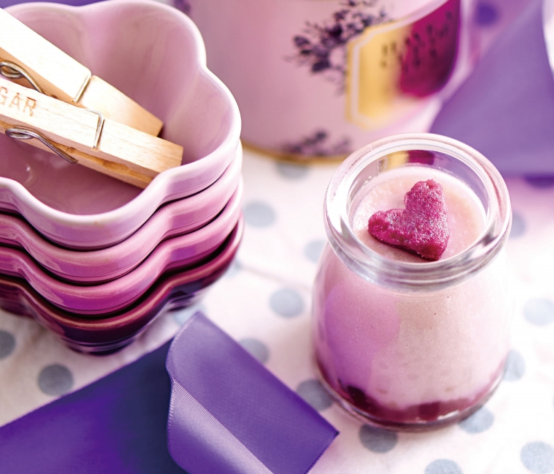 輕鬆做‧優雅吃的玻璃瓶甜品「鮮淮山紫薯奶凍」...